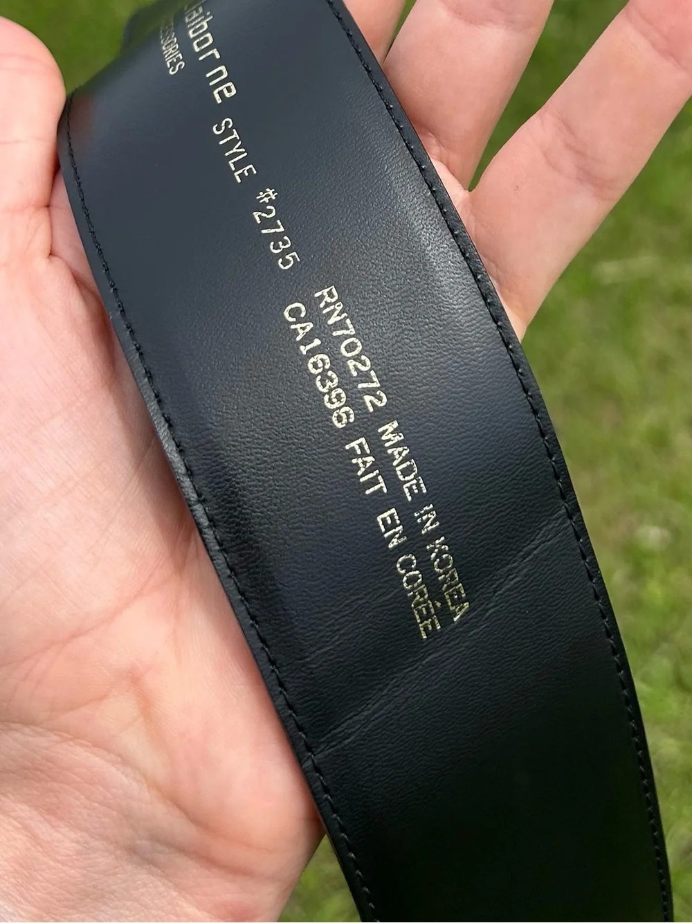 Vintage 1990 Liz Claiborne Black Suede Leather Waist Belt With Buckle Chic Retro